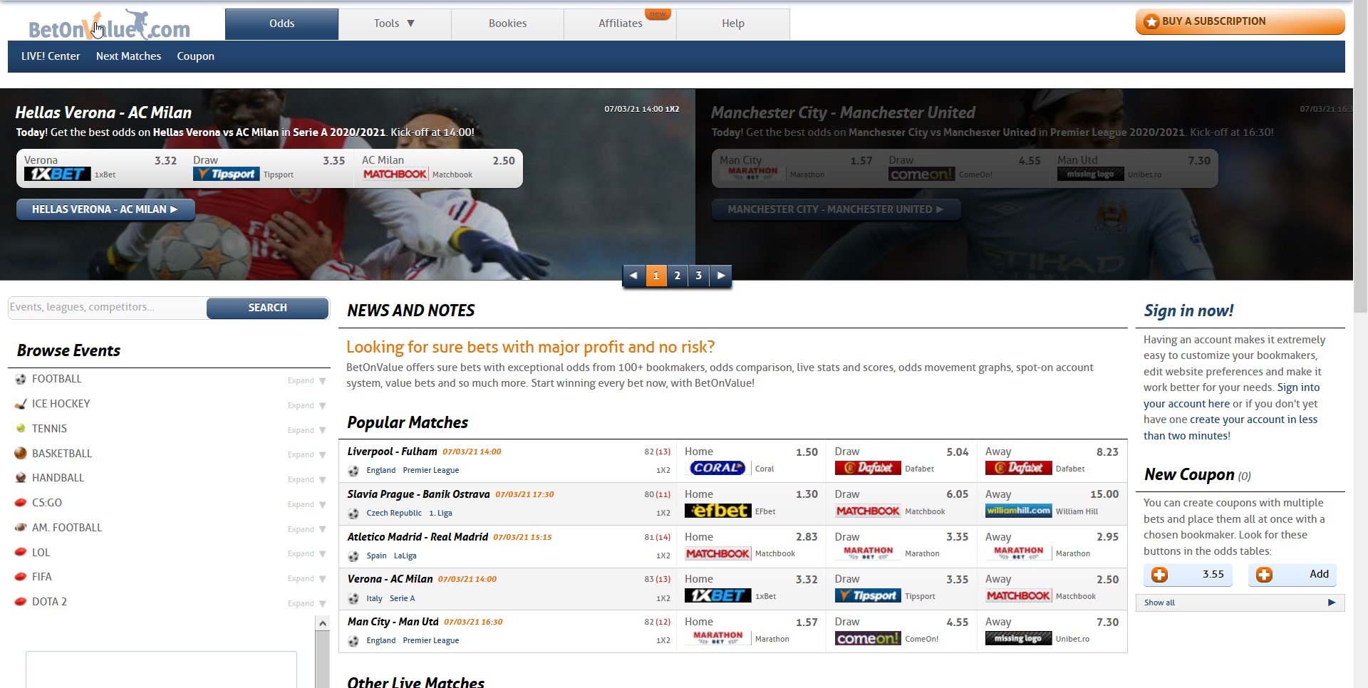 BeOnValue_semiPro arbitrage Betting Software