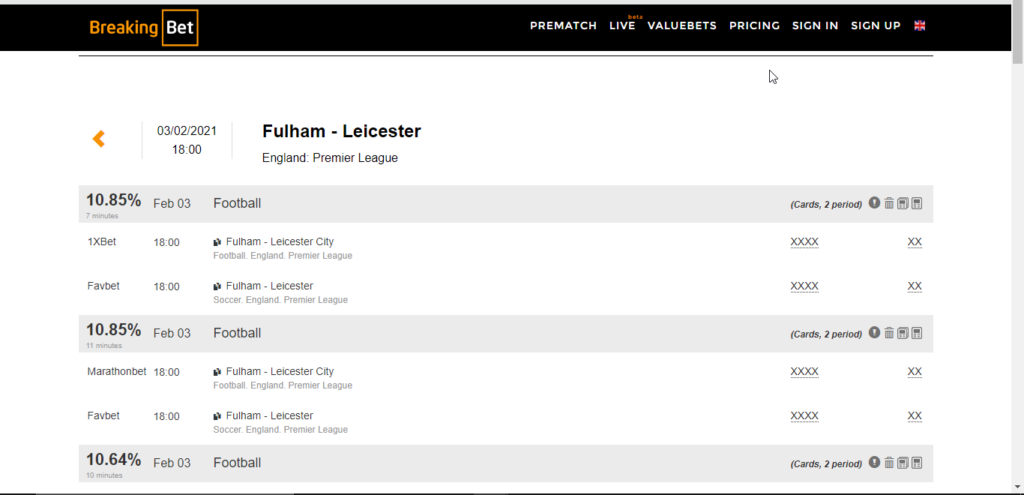 BreakingBet User_Interface